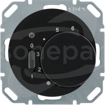 R.1/R.3 czarny połysk Regulator temp.pomieszczenia