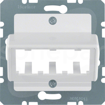 142709 biały Płytka czołowa do 3 MINI-COM Module