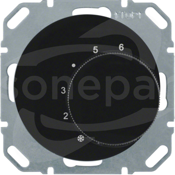 R.1/R.3 czarny połysk Regulator temp.pomieszczenia