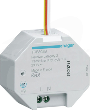 KNX q/e/s 230V Wejście przyciskowe dwukanałowe