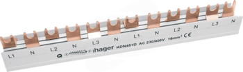 KDN451D 16mm2 12mod. Szyna grzebieniowa 4P
