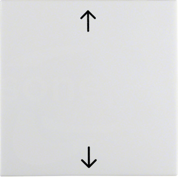 S.1/B.3/B.7 GLAS śnieżnobiały połysk Klawisz 1x z nadr.strzałki