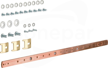 UZ020 20x5mm 2-pol. Szyna uziemiająca