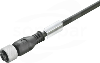 SAIP-M12BG-3-3.0U Wtyk z kablem prosty żeński
