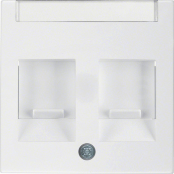 S.1/B.3/B.7 GLAS śnieżnobiały połysk Element centr.2x z zasuw/polem opis.