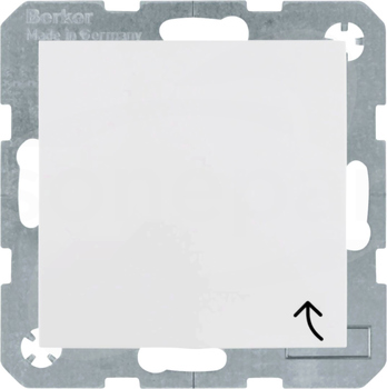 S.1/B.3/B.7 GLAS śnieżnobiały połysk Gniazdo sieciowe z pokr.