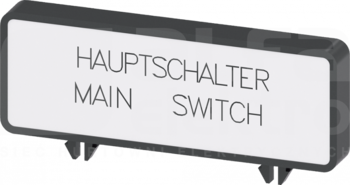 SENTRON "Main switch / main switch" (10szt) Tabliczka opisowa