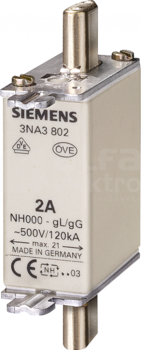 SENTRON NH000 10A 500V gG Wkładka bezpiecznikowa