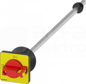 3LD3 48x48mm 300mm żółto-czerwony Pokrętło z wałkiem