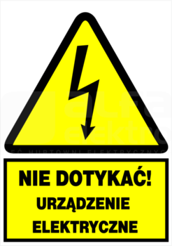 NO1-NDUE Tabliczka ostrzeg.samoprzyle