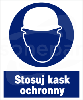 ZNO-3 225x275 "STOSUJ KASK OCHRONNY" Znak bhp nakazu