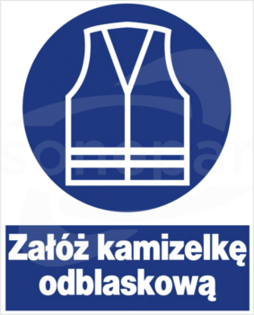 ZNO-14 225x275 "ZAŁÓŻ KAMIZELKĘ OCHRONNĄ" Znak bhp nakazu