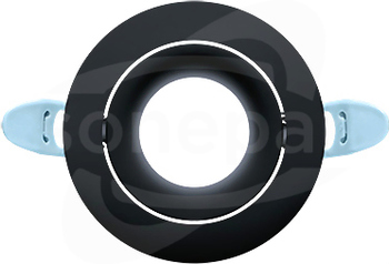 LILY TRIM ROUND ADJUST BLK IP20 czarny Ramka do oprawy