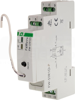 FW-STR1D-P 230V DIN 85-265VAC/DC STEROWNIK ROLET RADIOWY WIELOFUNKCYJNY