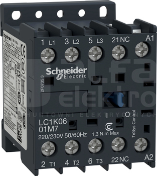 LC1K0601E7 6A 2,2kW 1NC 48V 50/60Hz Stycznik 3P
