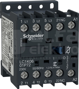 LC1K0601P72 6A 2,2kW 1NC 230V 50/60Hz Stycznik 3P