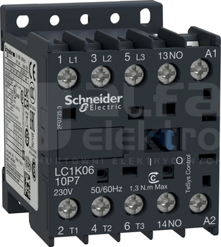 LC1K0610M7 6A 2,2kW 1NO 220V 50/60Hz Stycznik 3P