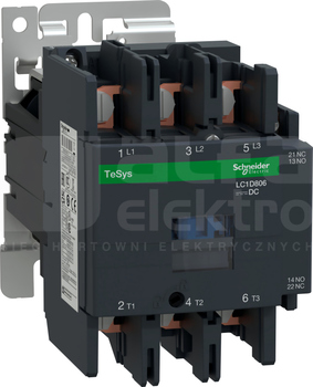 LC1D806BD 80A 37,0kW 1NO+1NC 24VCD Stycznik 3P