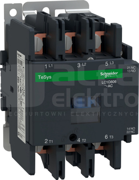 LC1D806F7 80A 37,0kW 1NO+1NC 110V50/60Hz Stycznik 3P