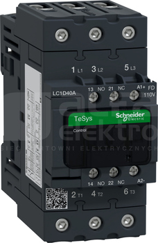 LC1D40AFD 40A 18,5kW 1NO+1NC 110VDC Stycznik 3P