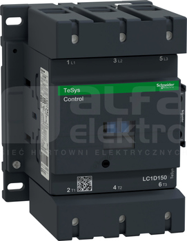 LC1D150M7 150A 75,0kW 1NO+1NC 220VAC Stycznik 3P