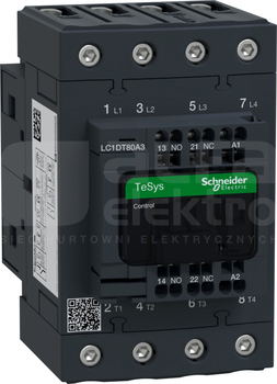 LC1DT80A3P7 65A 30,0kW 1NO+1NC 230VAC Stycznik 4P