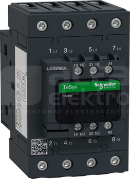 LC1DT80AF7 65A 30,0kW 1NO+1NC 110VAC Stycznik 4P