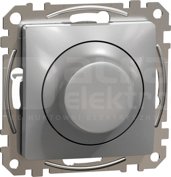 SEDNA DESIGN RC/RL srebrne aluminium Ściemniacz LED obrotowy