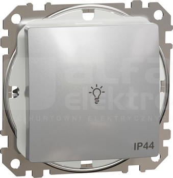 SEDNA DESIGN IP44 srebrne aluminium Przycisk światło