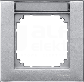 MERTEN M-PLAN aluminium Ramka 1-krotna z polem opisowym