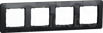 SEDNA DESIGN czarny antracyt Ramka 4-krotna