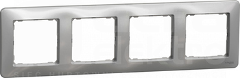 SEDNA DESIGN srebrne aluminium Ramka 4-krotna