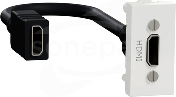 Nowa Unica NU343018 1 moduł białe Gniazdo HDMI
