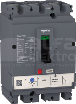 CVS250F TM200D 3P 36kA 200A wyłącznik EasyPact CVS 3P