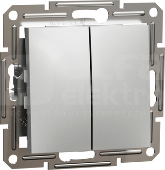 ASFORA aluminium Przycisk 2x