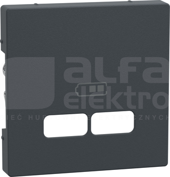 MERTEN M antracyt Płytka cent.gn.ład.USB