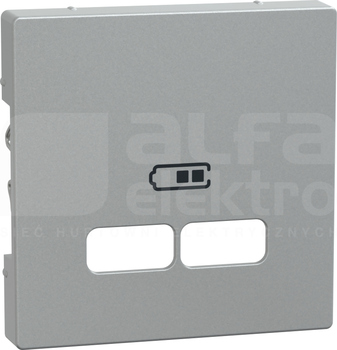 MERTEN SYSTEM M aluminium Płytka centralna gniazda ładowania USB