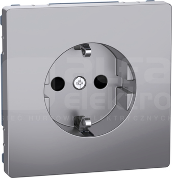 MERTEN D-LIFE SCHUKO 2P+Z stal nierdzewna Gniazdo sieciowe