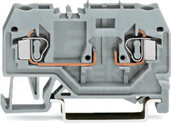 281-916 szary 4mm2 Złączka bazowa(bezpiecznik.)