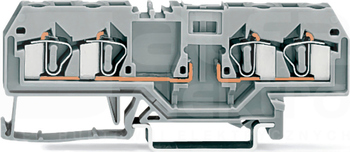 281-656 4P szara 4mm2 Złączka (montaż czołowy)