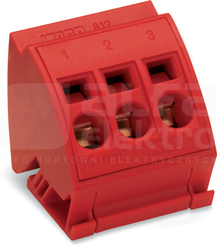 812-113 czerwony Blok potencjałowy 3x16mm2