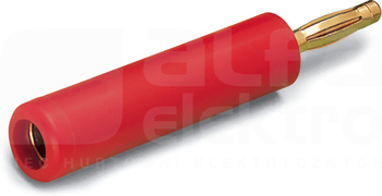 210-297 (4/2mm) czerwony Wtyk pomiarowy redukcyjny