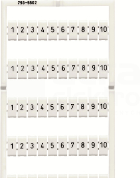 793-5502 (1-10)x10 Mata z oznacznikami wmb