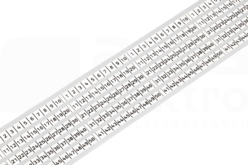 210-833 6mm bez nadruku biały Samoprzylepny pasek oznacznikowy