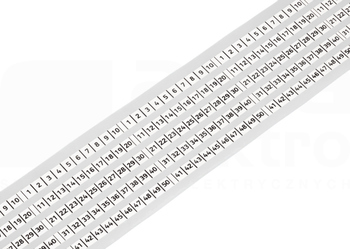 210-834 5mm bez nadruku biały Samoprzylepny pasek oznacznikowy