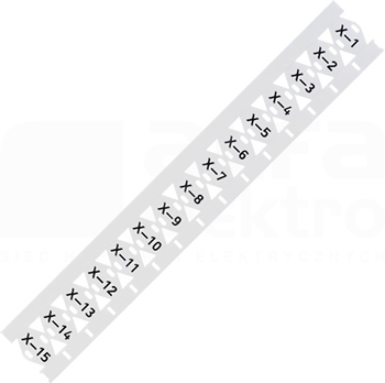 211-835 25x20mm (rol/500szt) Oznacznik na opaskę zaciskową