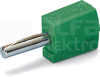 215-411 zielony Wtyk bananowy