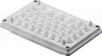 SV 250x160 RAL7032 IP55 Płyta kablowa kołnierzowa