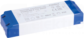 Poweled P 12V 200W IP20 Zasilacz elektroniczny LED