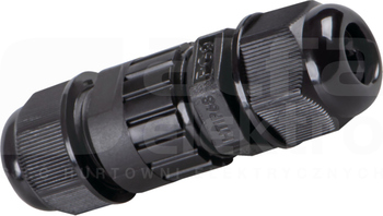 IQ-LED FL QC I 3x1MM2 IP68 czarny Złączka hermetyczna